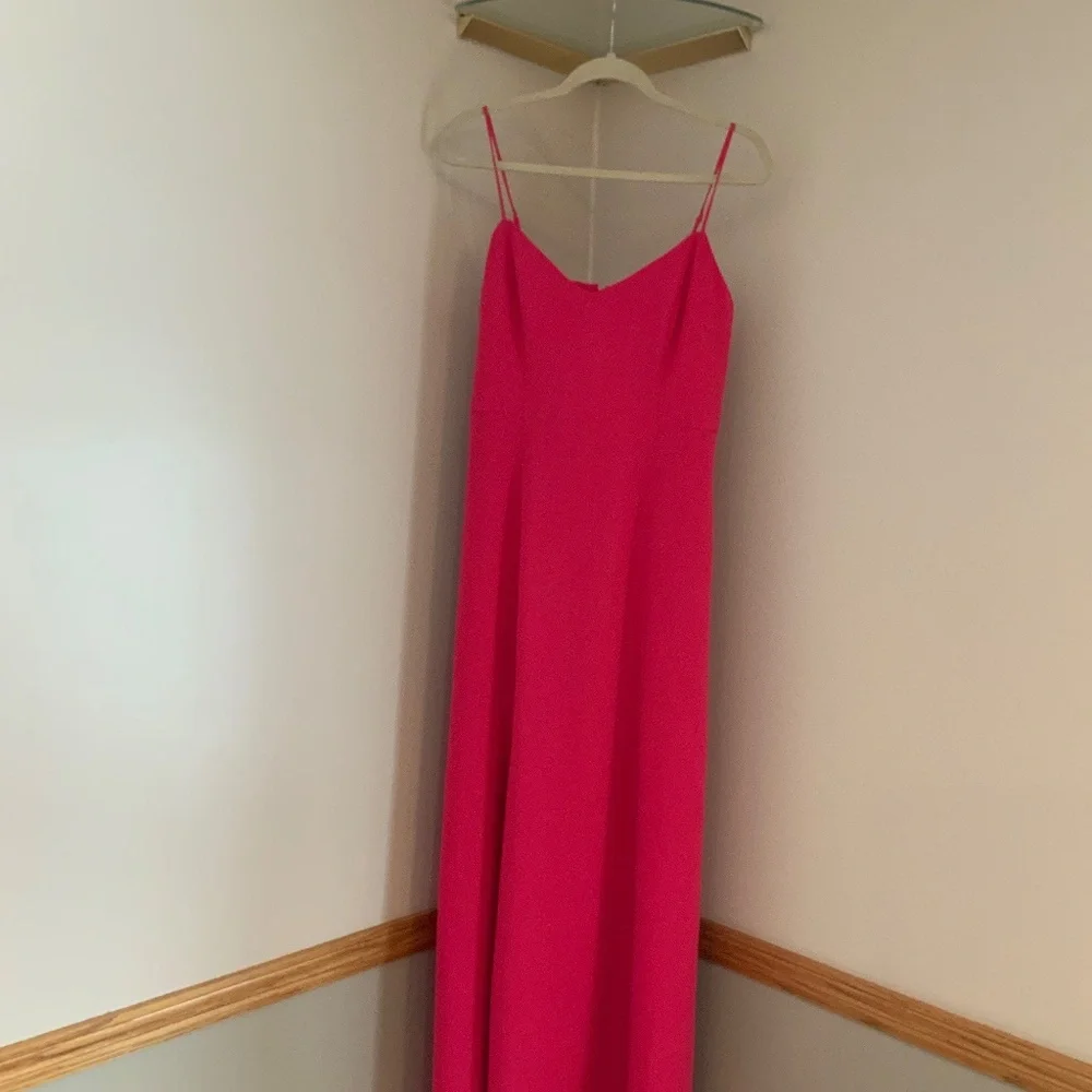 JCrew Pink 8 Adjustable Strap Dress Wedding Guest Adjustable Straps Date Coastal